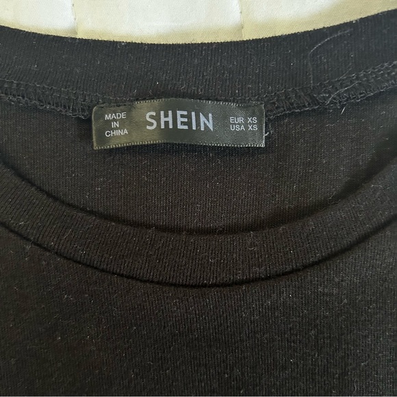 Shein Black Crop-top. - Picture 2 of 2